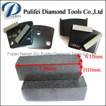 Segmento de moedura de moedura do diamante da superfície concreta do assoalho para a almofada do metal
